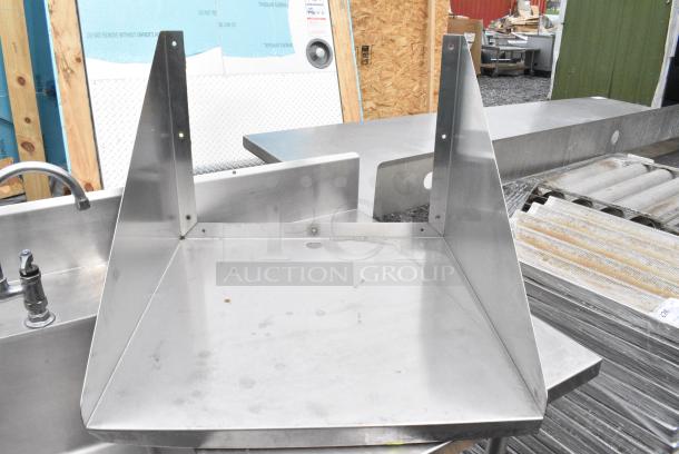 Stainless Steel Wall Mount Shelf. - Image 2 of 4
