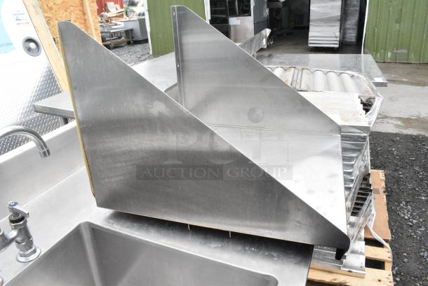 Stainless Steel Wall Mount Shelf. - Image 3 of 4