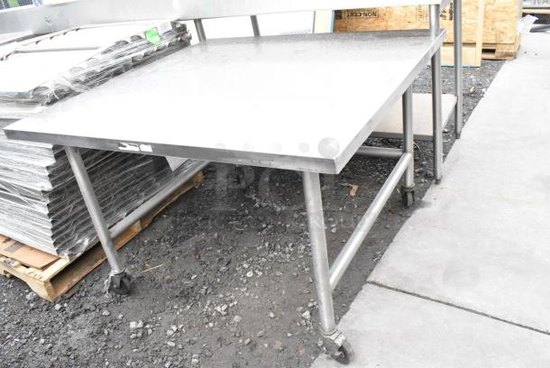 Metro Stainless Steel Table on Commercial Casters. - Image 1 of 5
