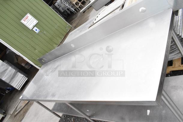 Stainless Steel Table w/ Back Splash and Under Shelf. - Image 4 of 4