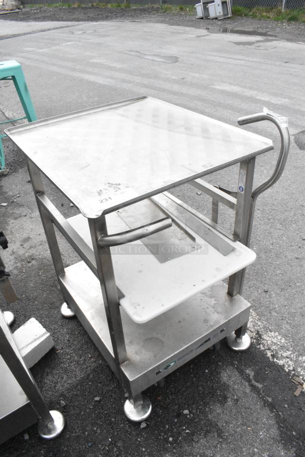 Face to Face Stainless Steel Metal Slicer Equipment Stand on Commercial Casters - Image 2 of 7