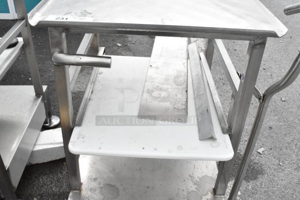 Face to Face Stainless Steel Metal Slicer Equipment Stand on Commercial Casters - Image 3 of 7