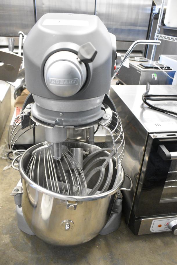 BRAND NEW SCRATCH AND DENT! Hobart Legacy HL200 Metal Commercial Countertop 20 Quart Planetary Dough Mixer w/ Stainless Steel Mixing Bowl, Bowl Guard, Whisk and Paddle Attachments. 100-120 Volts, 1 Phase. Tested and Working! - Image 13 of 15