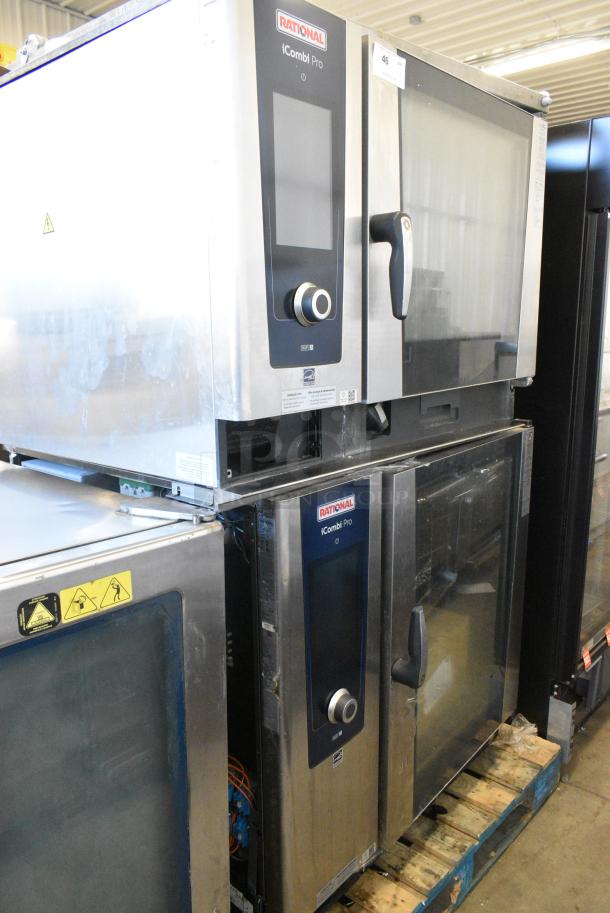 2 2021 Rational LM100EE.AXXXX/LM100CE.AXXXX iCombi Pro Stainless Steel Commercial Electric Powered Combi Convection Oven. 440/480 Volts, 3 Phase. 2 Times Your Bid! - Image 1 of 12