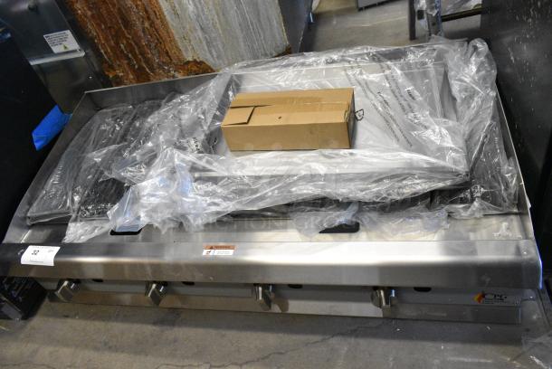 BRAND NEW SCRATCH AND DENT! Cooking Performance Group CPG CL-CPG-48-NL 48" Natural Gas Stainless Steel Commercial Countertop Lava Briquette Charbroiler. 120,000 BTU - Image 7 of 11