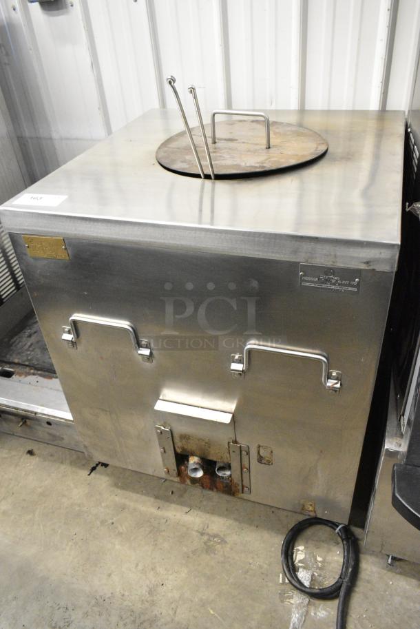 Isifol SSC30 Stainless Steel Commercial Gas Powered Tandoori Tandoor Oven on Commercial Casters. - Image 12 of 13