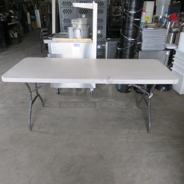 One Lifetime Folding Table. 72X30X30 - Image 1 of 1