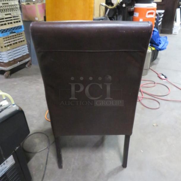 Brown Cushioned Arm Chair. 2XBID - Image 3 of 3