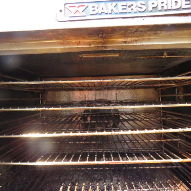 Bakers Pride Natural Gas Full Size Convection Oven With 4 Racks.  Model# GDC011G. 39X39X32. 2XBID You Will Receive 1 Double Stack Unit. - Image 2 of 2