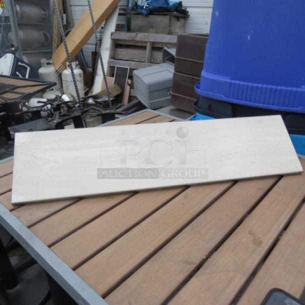 One Stainless Steel Wall Mount Shelf. 24X6X - Image 1 of 1