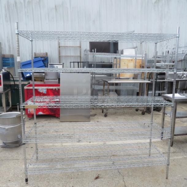 One Metro Shelf With 5 Shelves. 72X24X75 - Image 1 of 1