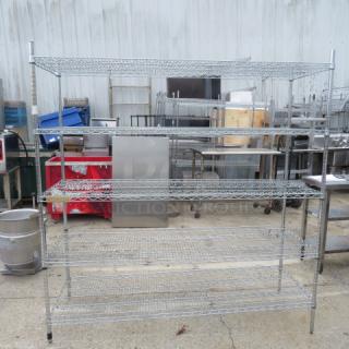 One Metro Shelf With 5 Shelves. 72X24X75