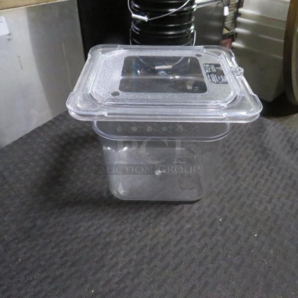One 1/6 Size 6 Inch Deep Food Storage Container With Lid. - Image 1 of 1