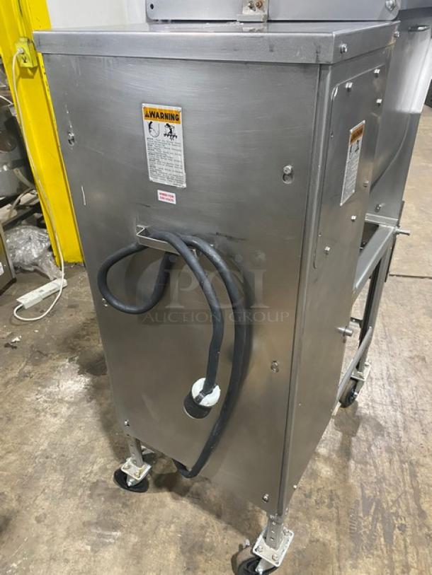 Biro Commercial Stainless Steel Electric Powered Mobile Floor Model Meat Mixer/Grinder! With 145 Lb. Hopper! Model: AFMG-24 SN: 28550! 220V 3 Phase! On Casters! - Image 4 of 10