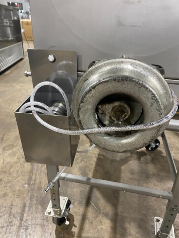 Biro Commercial Stainless Steel Electric Powered Mobile Floor Model Meat Mixer/Grinder! With 145 Lb. Hopper! Model: AFMG-24 SN: 28550! 220V 3 Phase! On Casters! - Image 8 of 10
