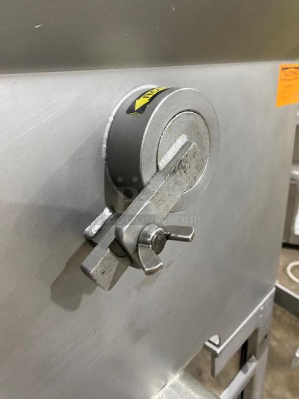 Biro Commercial Stainless Steel Electric Powered Mobile Floor Model Meat Mixer/Grinder! With 145 Lb. Hopper! Model: AFMG-24 SN: 28550! 220V 3 Phase! On Casters! - Image 9 of 10
