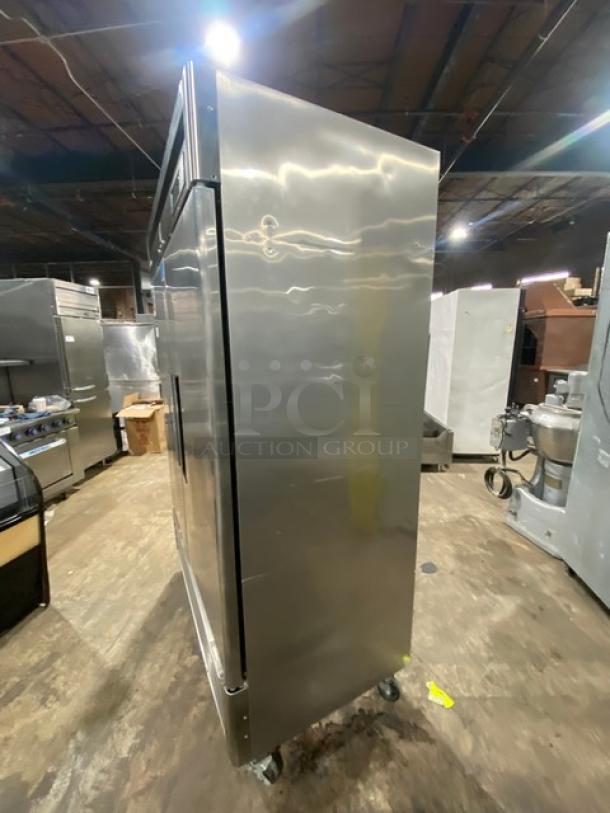 Turbo Air Maximum Series Commercial Stainless Steel Solid 2 Door Reach In Freezer! Energy Star Certified! With Poly Coated Wire Racks! Model: MSF-49NM SN: NF49308075! 110-120V 1 Phase! On Casters! - Image 4 of 8