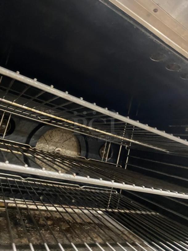 Blodgett Solid State Series Commercial Stainless Steel Natural Gas Powered Double Stacked Dual Flow Convection Oven! With Wire Oven Racks! SN: 102496RA030B/102496RA028T! On Casters! 2X Your Bid Makes One Unit! - Image 6 of 11