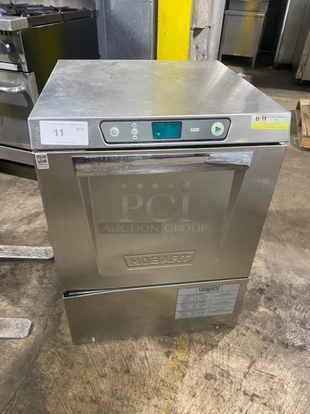 Hobart! New Body Style! Advansys Series Commercial Stainless Steel Electric Powered High Temperature Undercounter Dishwasher! With Full Size Peg Rack! Model: LXER SN: 231188975! 120/208-240V 1 Phase! - Image 1 of 9