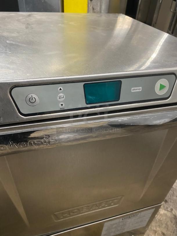 Hobart! New Body Style! Advansys Series Commercial Stainless Steel Electric Powered High Temperature Undercounter Dishwasher! With Full Size Peg Rack! Model: LXER SN: 231188975! 120/208-240V 1 Phase! - Image 8 of 9