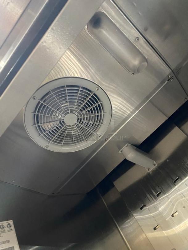 Bison! 2019 Late Model! B-Series Commercial Stainless Steel Solid Single Door Reach In Freezer! With Poly Coated Wire Racks! Model: BRF-21 SN: BRF-2100319011100K80002! 115V 1 Phase! On Casters! - Image 6 of 9