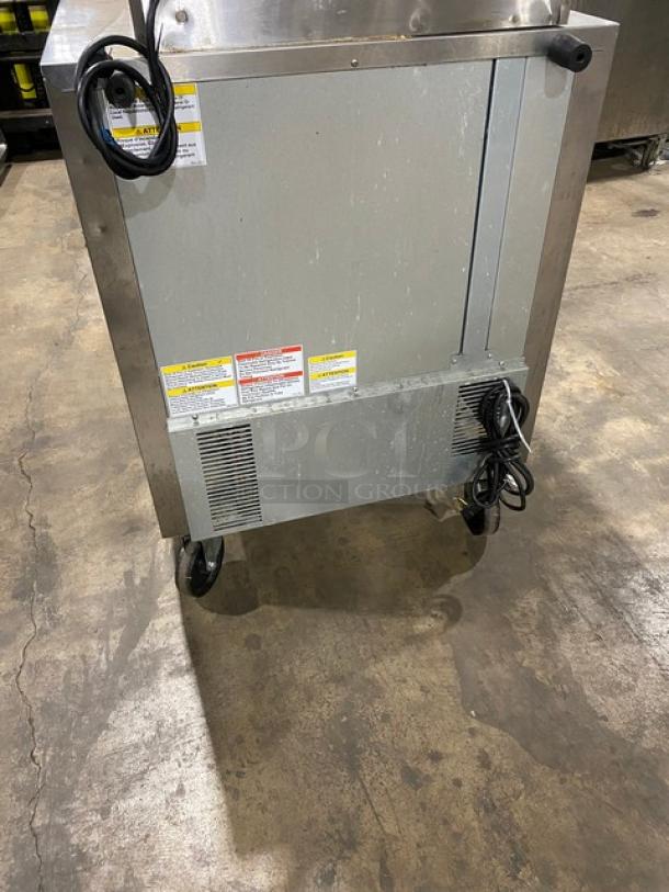 Beverage-Air Commercial Stainless Steel Single Door Undercounter Worktop Refrigerator! Energy Star Certified! Energy Star Certified! With Poly Coated Wire Rack! Model: UCR27AHC SN: 13809512! 115V 1 Phase! On Casters! - Image 3 of 7