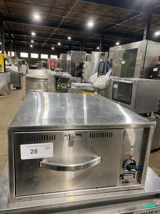 Wells Commercial Stainless Steel Electric Powered Narrow Countertop Single Warming Drawer! Model: RWN1 SN: DWN11221A0006! 120V!