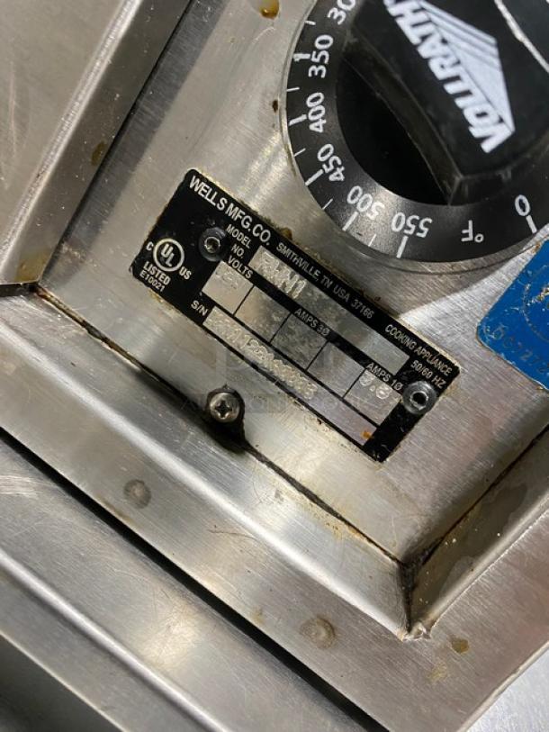 Wells Commercial Stainless Steel Electric Powered Narrow Countertop Single Warming Drawer! Model: RWN1 SN: DWN11221A0006! 120V! - Image 7 of 8