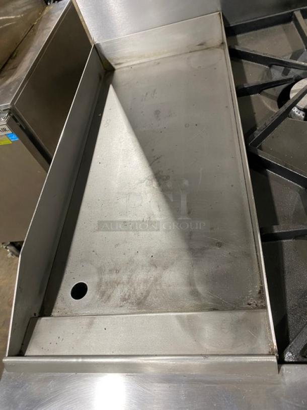 Southbend Commercial Stainless Steel Natural Gas Powered 4 Burner Range/Flat Griddle Split Top & Oven Combo! With Back Splash! With Wire Oven Rack! Model: X336D-1GL SN: 04C65469! On Casters! Working When Removed! - Image 6 of 11