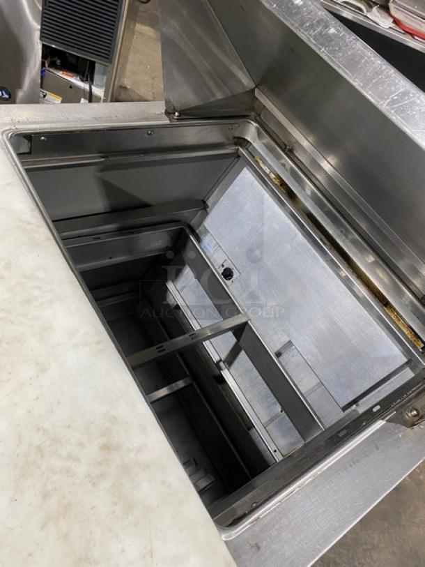 Randell Commercial Stainless Steel 2 Drawer Refrigerated Bain Marie Style Mega Top Salad/Sandwich Prep Table! With Cutting Board! Model: 9412-32D-7 SN: T11414-3! 115V 1 Phase! - Image 6 of 9