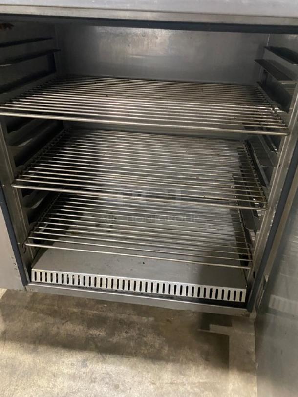FWE Commercial Stainless Steel Electric Powered Countertop Hot Food Heated Holding/Warming Cabinet! With Built In Pan Slides! With Wired Racks! Model: HLC-SL1826-8-CHP SN: 165031501! 120V 1 Phase! On Casters! - Image 6 of 8
