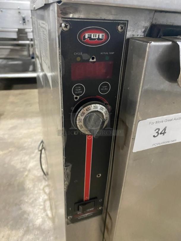 FWE Commercial Stainless Steel Electric Powered Countertop Hot Food Heated Holding/Warming Cabinet! With Built In Pan Slides! With Wired Racks! Model: HLC-SL1826-8-CHP SN: 165031501! 120V 1 Phase! On Casters! - Image 7 of 8