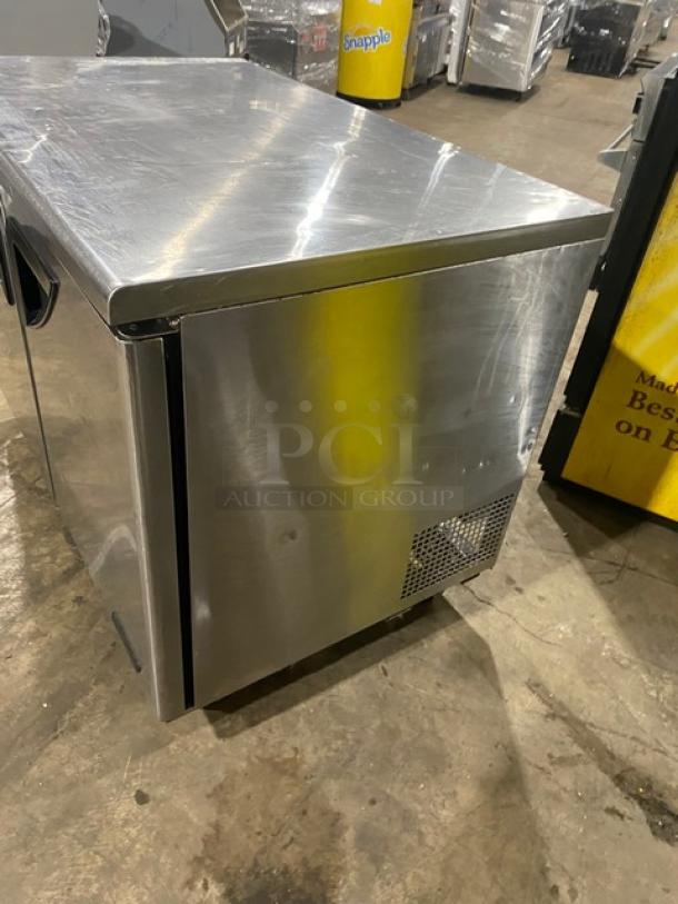 Turbo Air Super Deluxe Series Commercial Stainless Steel 2 Door Refrigerated Undercounter Worktop Cooler! With Wire Racks! Model: TUR-48SD! 115V! On Casters! - Image 2 of 7