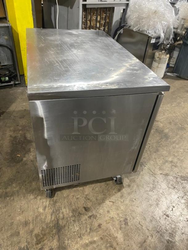 Turbo Air Super Deluxe Series Commercial Stainless Steel 2 Door Refrigerated Undercounter Worktop Cooler! With Wire Racks! Model: TUR-48SD! 115V! On Casters! - Image 3 of 7