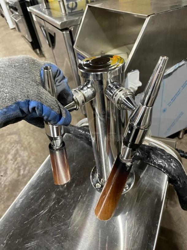 JoeTap! 2022 Late Model! By Automatic Bar Controls Commercial Stainless Steel Electric Powered Countertop Automatic Nitro Cold Brew Coffee Dispenser! With Single Tower Double Tap Dispenser! Model: JT-NITCOM-R SN: 11264522! 115V! - Image 6 of 8