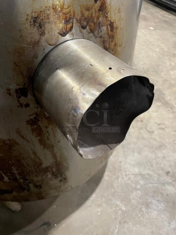 Groen Commercial Stainless Steel Natural Gas Powered Steam Jacketed 40 Lb. Stationary Steam Kettle! Model: AH/1-40 SN: 49571! 115V 1 Phase! On Legs! - Image 4 of 8