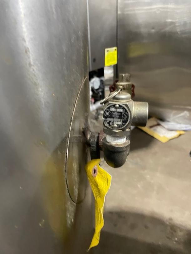 Groen Commercial Stainless Steel Natural Gas Powered Steam Jacketed 40 Lb. Stationary Steam Kettle! Model: AH/1-40 SN: 49571! 115V 1 Phase! On Legs! - Image 8 of 8