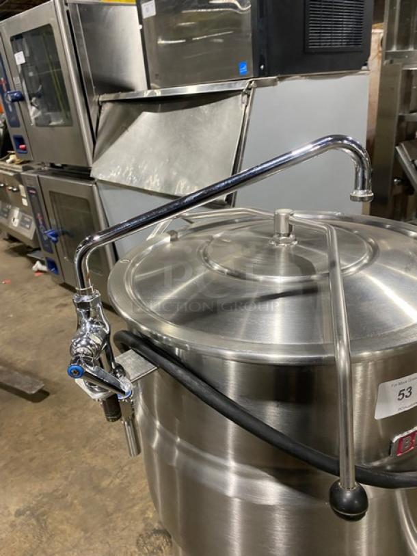Blodgett Commercial Stainless Steel Electric Powered 2/3 Jacketed 20-Gal. Stationary Pedestal Kettle! With Swing Spout Faucet! Model: KPS-20E SN: 111606S4178-5948! 208V 3 Phase! On Pedestal-Style Base! - Image 6 of 11