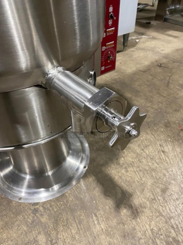 Blodgett Commercial Stainless Steel Electric Powered 2/3 Jacketed 20-Gal. Stationary Pedestal Kettle! With Swing Spout Faucet! Model: KPS-20E SN: 111606S4178-5948! 208V 3 Phase! On Pedestal-Style Base! - Image 7 of 11