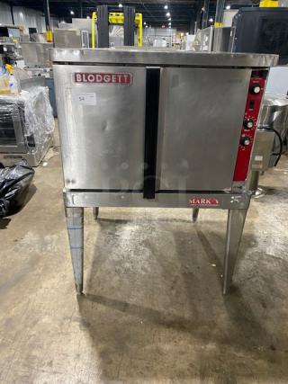 Blodgett Commercial Stainless Steel Electric Powered Single Stack Convection Oven! With Thermostatic Controls! With Wired Oven Racks! On Legs!