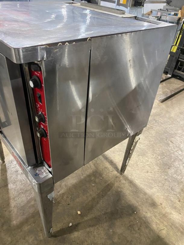 Blodgett Commercial Stainless Steel Electric Powered Single Stack Convection Oven! With Thermostatic Controls! With Wired Oven Racks! On Legs! - Image 4 of 7