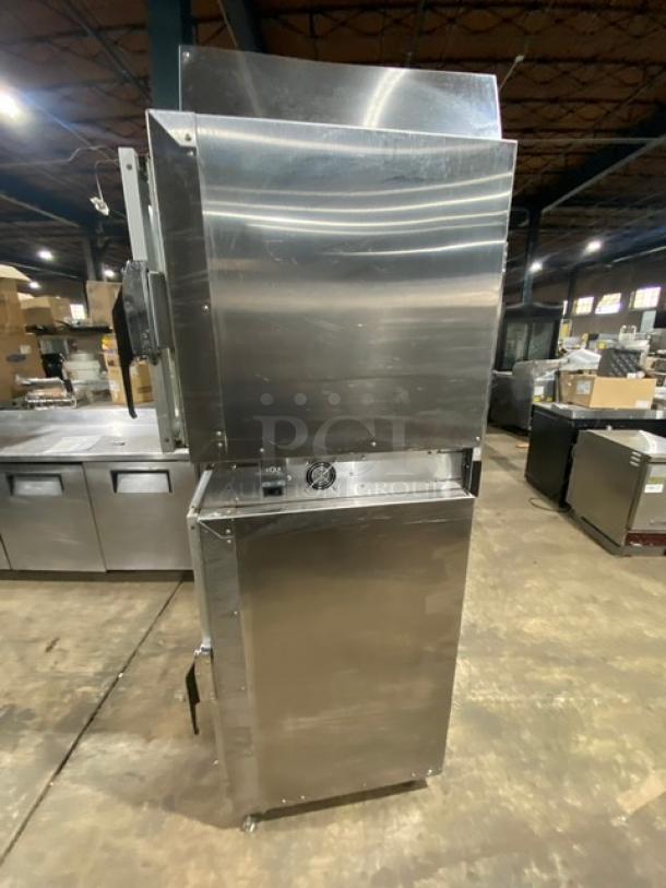 Duke Commercial Stainless Steel Electric Powered Double Stacked Convection Oven/Proofer Combo! With Touch Screen Controls! With Built In Pan Slides & Wired Oven Racks! Model: TSC-6/18 SN: 30-JIJI-0090! 208V 3 Phase! On Casters! - Image 2 of 12