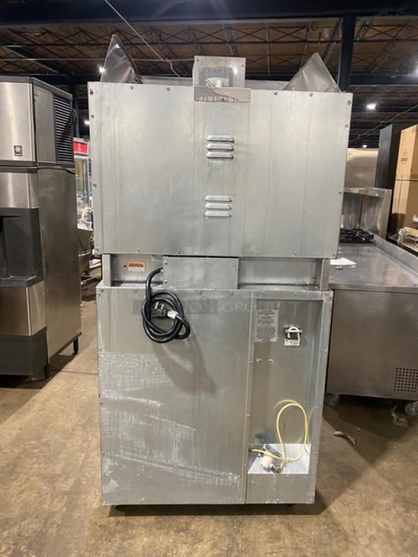 Duke Commercial Stainless Steel Electric Powered Double Stacked Convection Oven/Proofer Combo! With Touch Screen Controls! With Built In Pan Slides & Wired Oven Racks! Model: TSC-6/18 SN: 30-JIJI-0090! 208V 3 Phase! On Casters! - Image 3 of 12