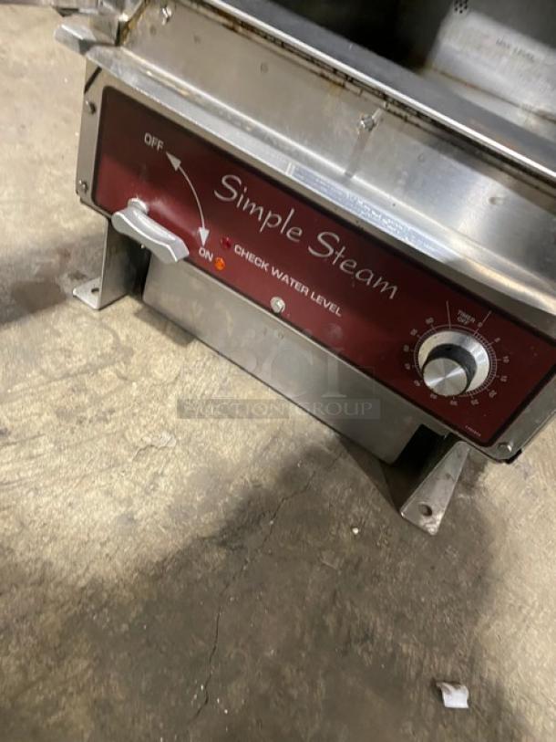 Southbend Simple Steam Series Commercial Stainless Steel Electric Powered 5-Pan Countertop Steamer! With Built In Pan Holding Rack! Model: EZ-5 SN: 07F46349-2! 208V 1 Phase! - Image 7 of 8