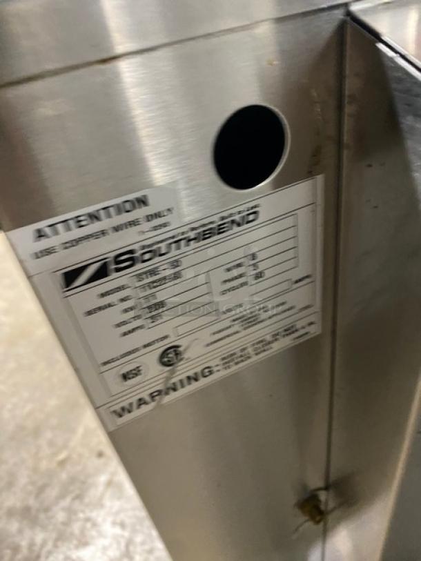Southbend Strato Steam Series Commercial Stainless Steel Electric Powered 5-Pan Countertop Steamer! With Built In Pan Holding Rack! Model: STRE-5D SN: 11C22568! 208V 3 Phase! - Image 8 of 8