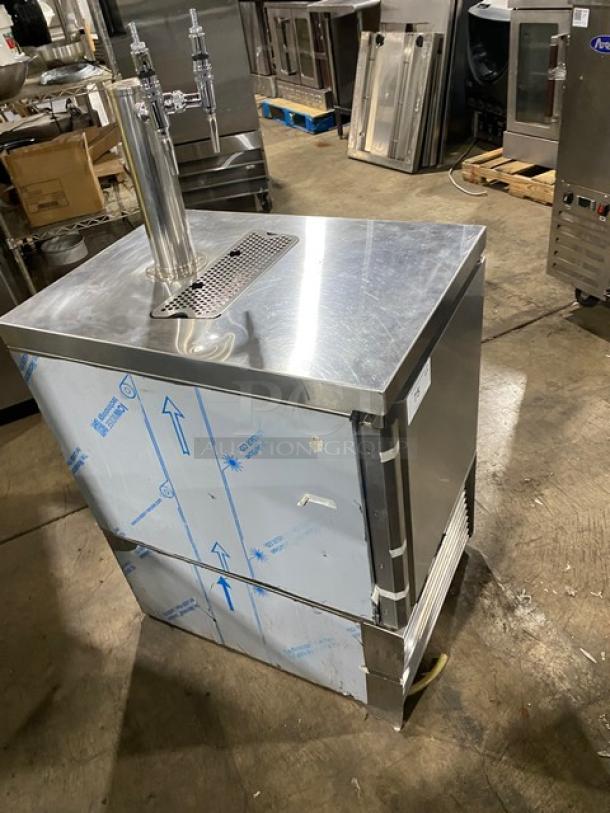 Cornelius Commercial Stainless Steel Electric Powered Self-Contained Automatic Cold Nitro Brew Bag-In-Box Dispenser Machine! With Single Tower Double Tap! With Drip Tray! Model: CNB BIB SN: 6201850NB020! 120V! - Image 2 of 9