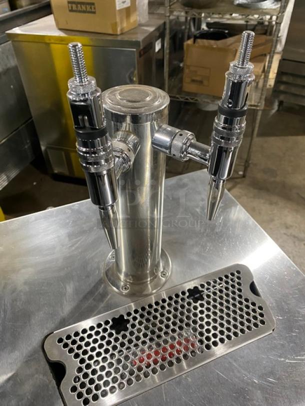 Cornelius Commercial Stainless Steel Electric Powered Self-Contained Automatic Cold Nitro Brew Bag-In-Box Dispenser Machine! With Single Tower Double Tap! With Drip Tray! Model: CNB BIB SN: 6201850NB020! 120V! - Image 5 of 9