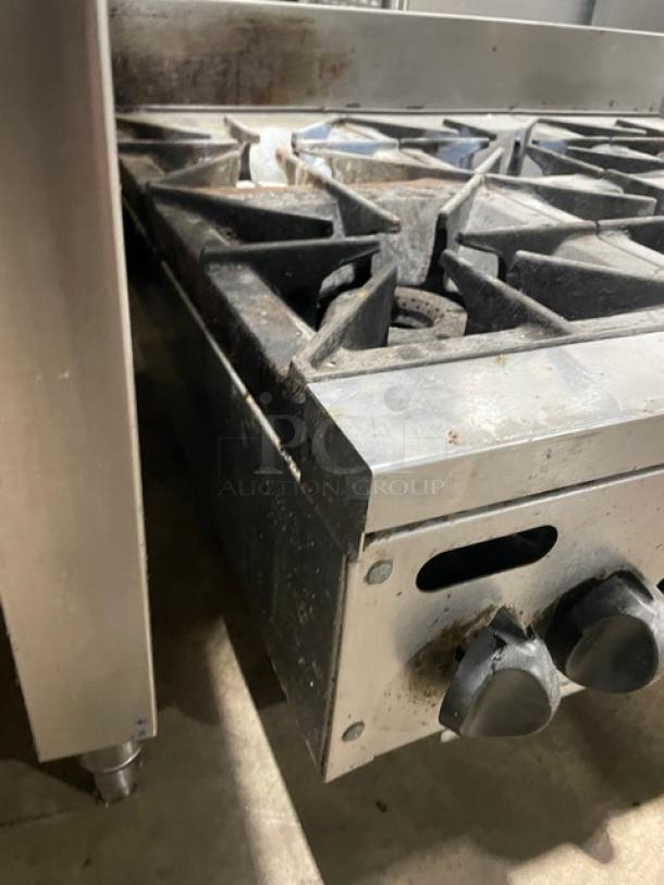 Vulcan Commercial Stainless Steel Natural Gas Powered Countertop Heavy Duty 6 Burner Range! With Back Splash! Model: VHP636-1! On Legs! - Image 2 of 8