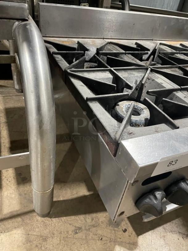 Vulcan Commercial Stainless Steel Natural Gas Powered Countertop Heavy Duty 6 Burner Range! With Back Splash! Model: VHP636-1 SN: 650167391! On Legs! - Image 2 of 9