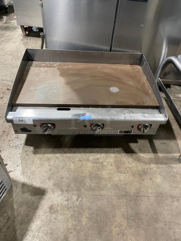 Star Commercial Stainless Steel Electric Powered Countertop Heavy Duty Flat Griddle! With Thermostatic Controls! With Back & Side Splash! On Legs! - Image 1 of 8